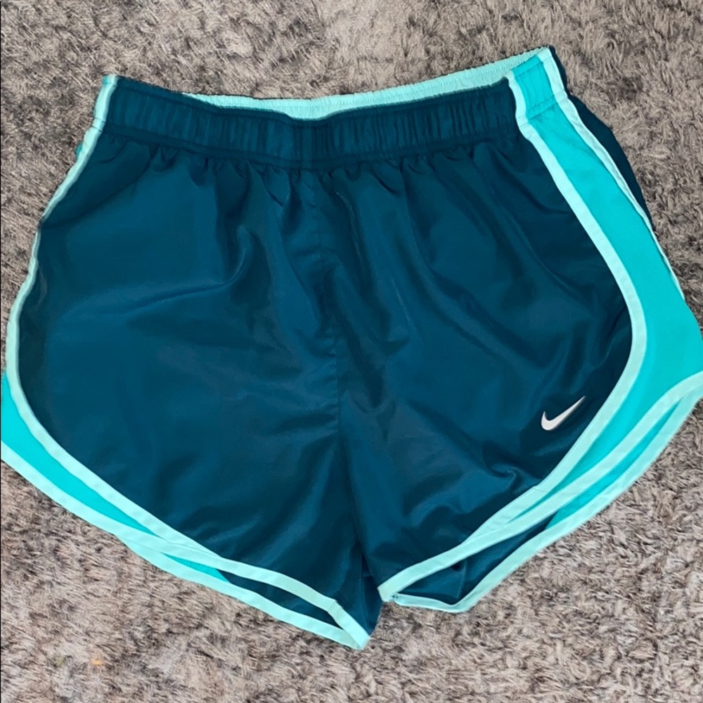 blue nike shorts
